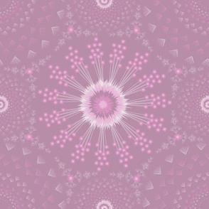 Bohemian Mandala Light Plum Purple Pink Energetic Celebration Refined Boho Medium