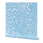 Kelp Dot - Geometric Irregular Dot Blue White Large