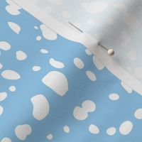 Kelp Dot - Geometric Irregular Dot Blue White Large