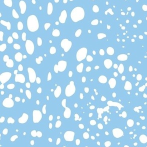 Kelp Dot - Geometric Irregular Dot Blue White Large