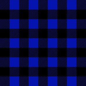 2 inch buffalo checks royal blue black, traditional, plaid