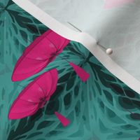 Lanterns and Lampions / Large Scale / Barbie Pink and Seafoam Teal Green