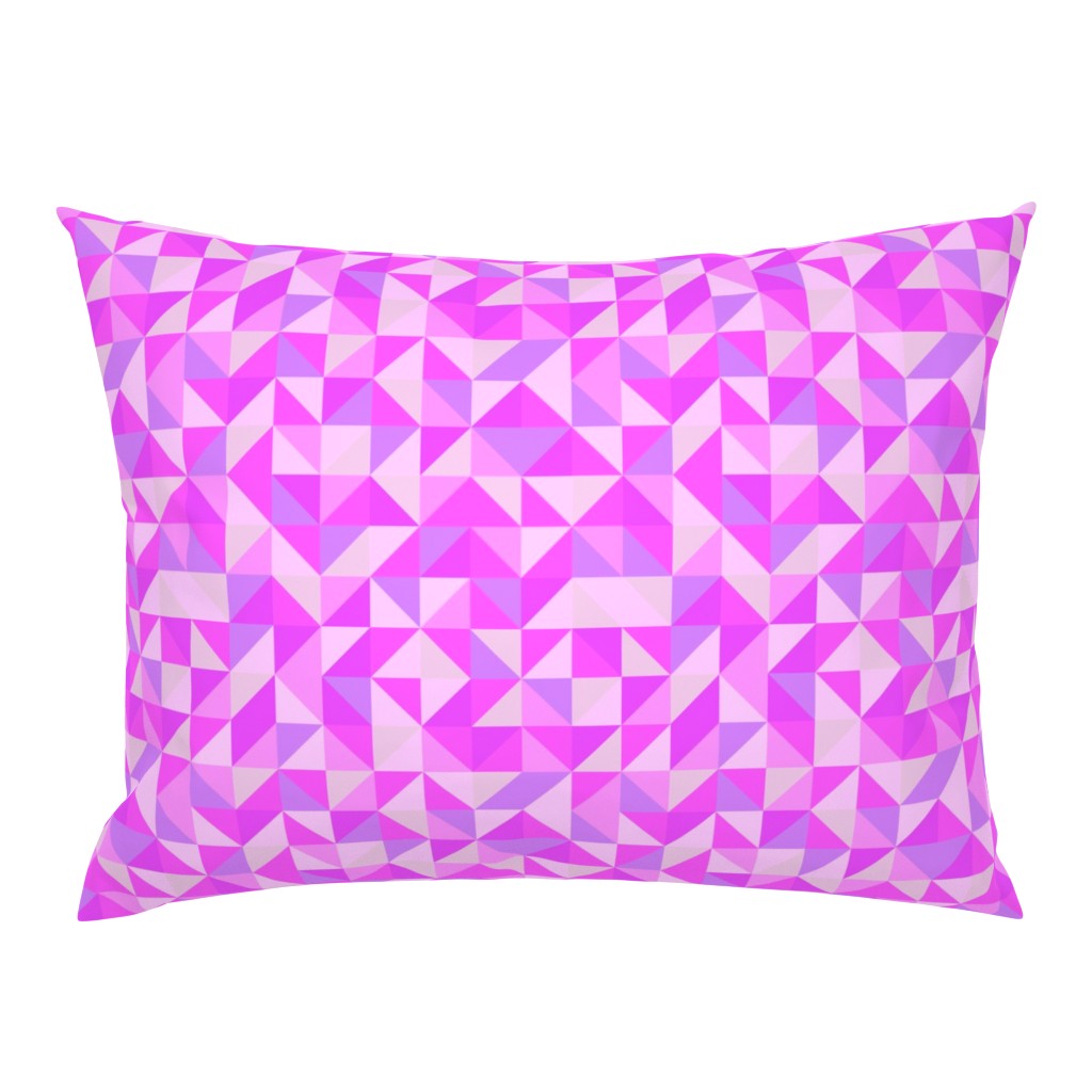 Pink Triangles Havin' a Party || Bold and Bright Geometric Shapes