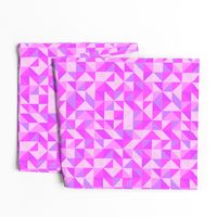 Pink Triangles Havin' a Party || Bold and Bright Geometric Shapes