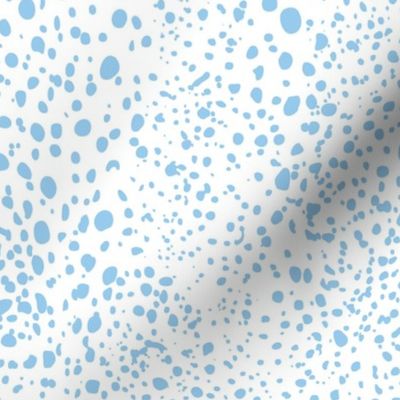 Kelp Dot - Geometric Irregular Dot White Blue Regular