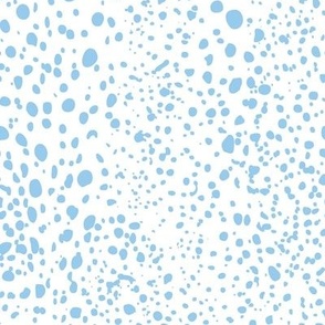 Kelp Dot - Irregular Dot Geometric White Blue Regular