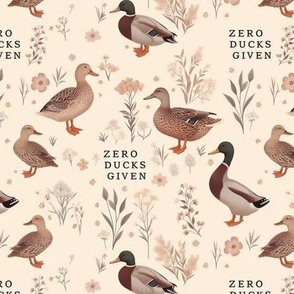 Zero Ducks Given // Ducks and Wildflowers