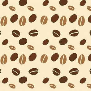 Symmetric Coffee Seeds Vector