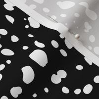 Kelp Dot - Geometric Irregular Dot Black and White Large