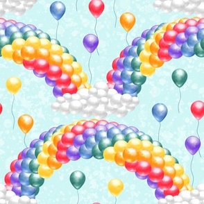 Party Balloon rainbows