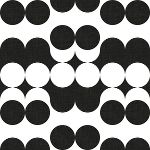 Bauhaus Modern Geometry No.003 - Black and White Shapes / Large / Eva Matise