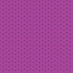 Black Night Gingko Polka Dots (Fuchsia and Black)