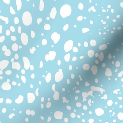 Kelp Dot - Geometric Irregular Dot Adrift Blue White Large