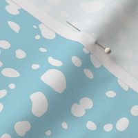 Kelp Dot - Geometric Irregular Dot Adrift Blue White Large