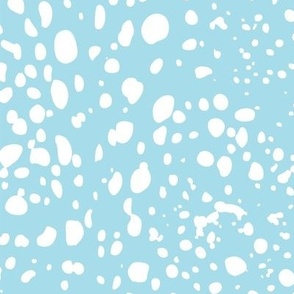 Kelp Dot - Geometric Irregular Dot Adrift Blue White Large