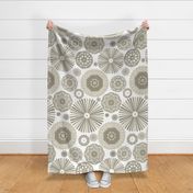 L|Rainbow Pinwheel Doily Lace Party Wall Taupe-©Lucinda Wei