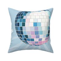 Disco Mirror Ball (XL), pastel blue - Party Lights