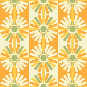 Sunshine Pinwheel Party! Small, Bright and Colorful in orange, tangerine, spring green and light green
