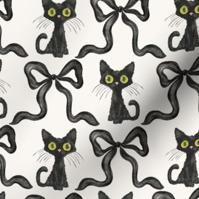 Black Cats and Bows White