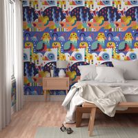 Abstract Colorful Animals Jumbo