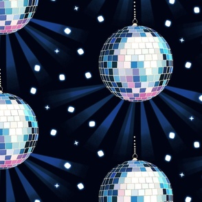 Disco Mirror Ball (M), dark blue - Party Lights