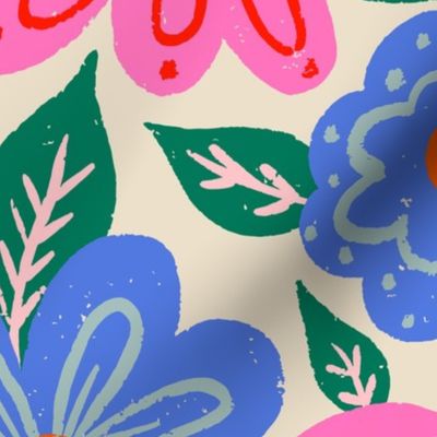  Jumbo,Vibrant Playful Party Wall Flowers-Shocking Pink,Crayola,Opal,Eggshell