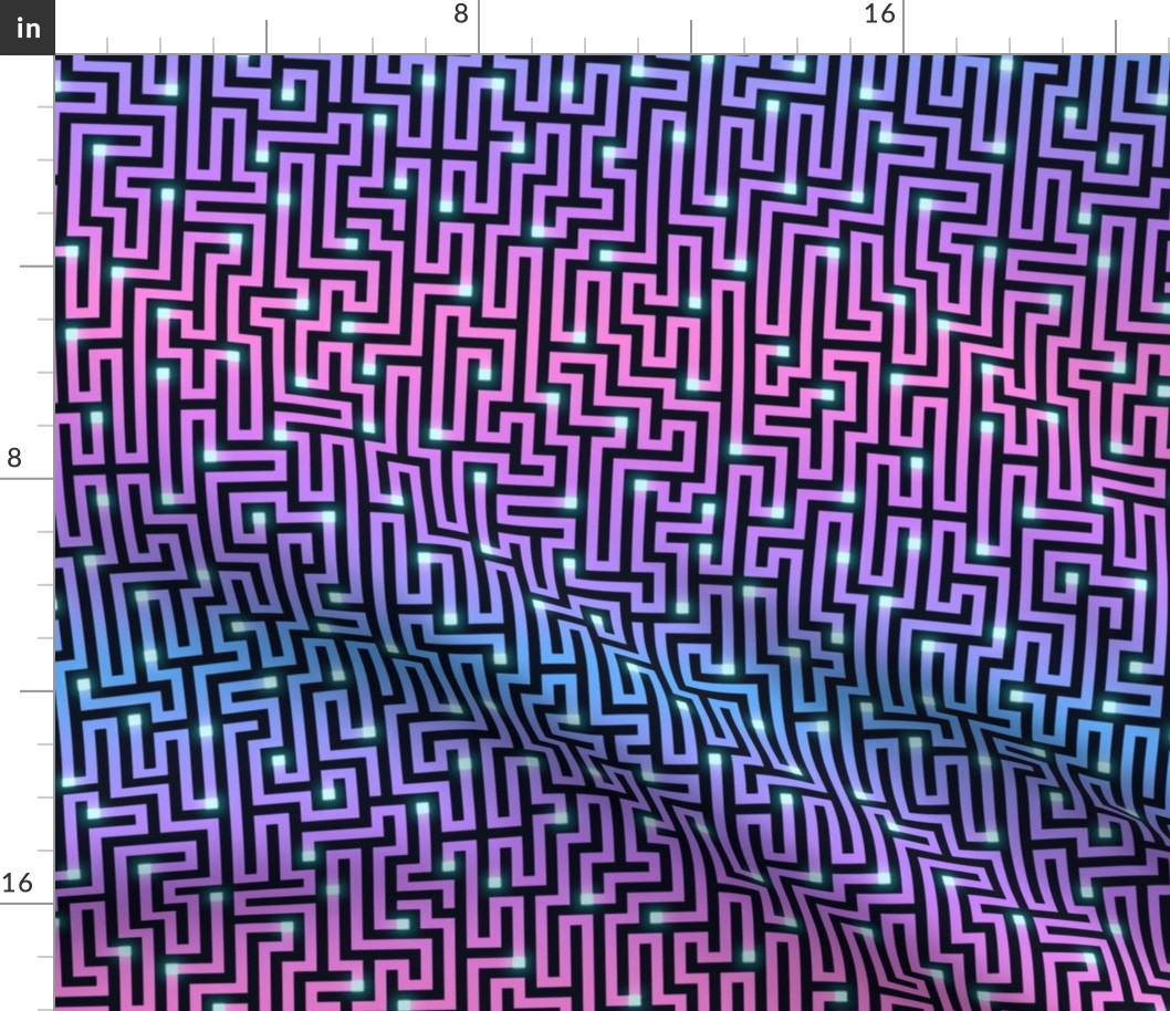 M Maze 0072 A geometric abstract texture modern ombre shape art
