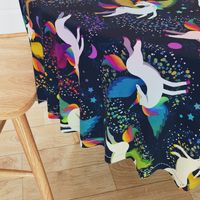 Joyful rainbow unicorn stars - playroom - children's bedroom