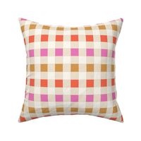 Ribbon Party Plaid / Tropical / Mustard Orchid Vermillion / Small