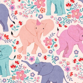 Elephants Entertain with Wonderful Wildflowers