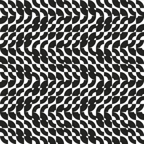 Bauhaus Modern Geometry No.004 - Black and White Shapes / Medium / Eva Matise