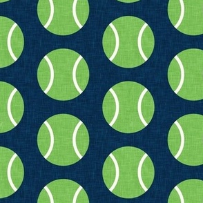 tennis balls - lime/navy - LAD24