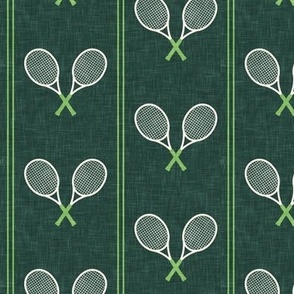 (small scale) Tennis Racquets - green/dark green - LAD24