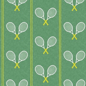 Tennis Racquets - green/green  - Vertical Stripes - LAD24
