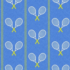 Tennis Racquets - green/blue - Vertical Stripes - LAD24
