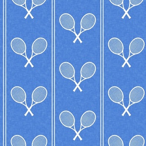Tennis Racquets - White/Blue - LAD24