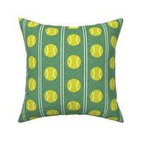 tennis balls - vertical stripes - green/soft green - LAD24