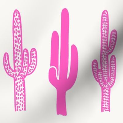 Bold Hot Pink Cactus - Large