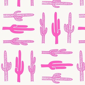 Bold Hot Pink Cactus - Large