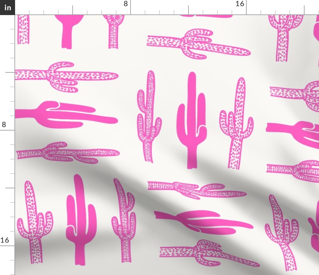 Bold Hot Pink Cactus - Large