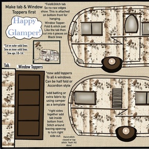 Vintage Trailer cut and sew project 