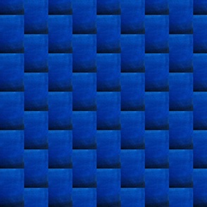 Hand-Painted Blue Weave 1