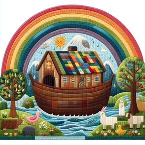 Cheater Quilt - Noahs Ark