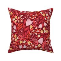 floral fancy red normal scale
