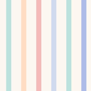 Pastel Stripes, Minimalist .5 inch, half inch stripes