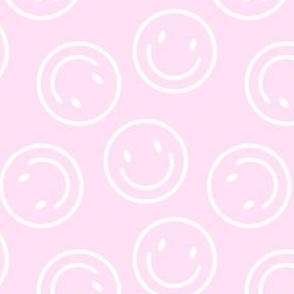 Smiley Faces - Happy Toss - Bright Pink