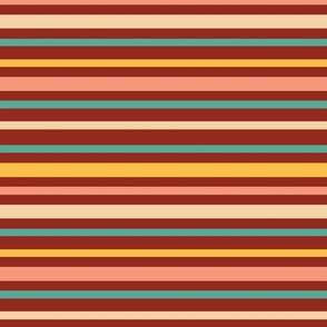 Horizontal stripes - Red