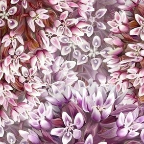 [Large] Purple Pink Milkweed Zoom Carpet Full