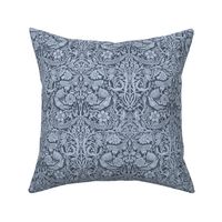 Heritage Garden Botanical English Country Cottage Morris Inspired 12 in Blue Nights