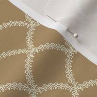 Lace Scallop Fabric  heritage garden collection Lark